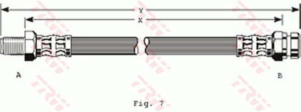 TRW Brake Hose PHB246
