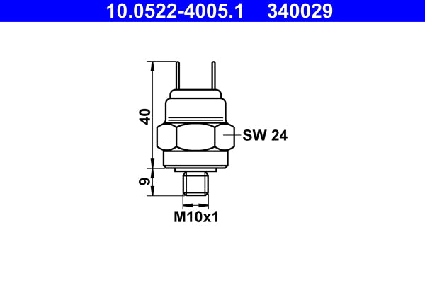 ATE Oil Pressure Switch 10.0522-4005.1