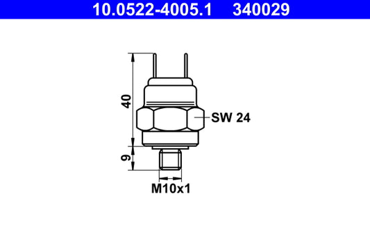 ATE Oil Pressure Switch 10.0522-4005.1
