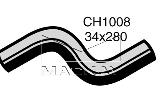 Mackay Top Radiator Hose CH1008