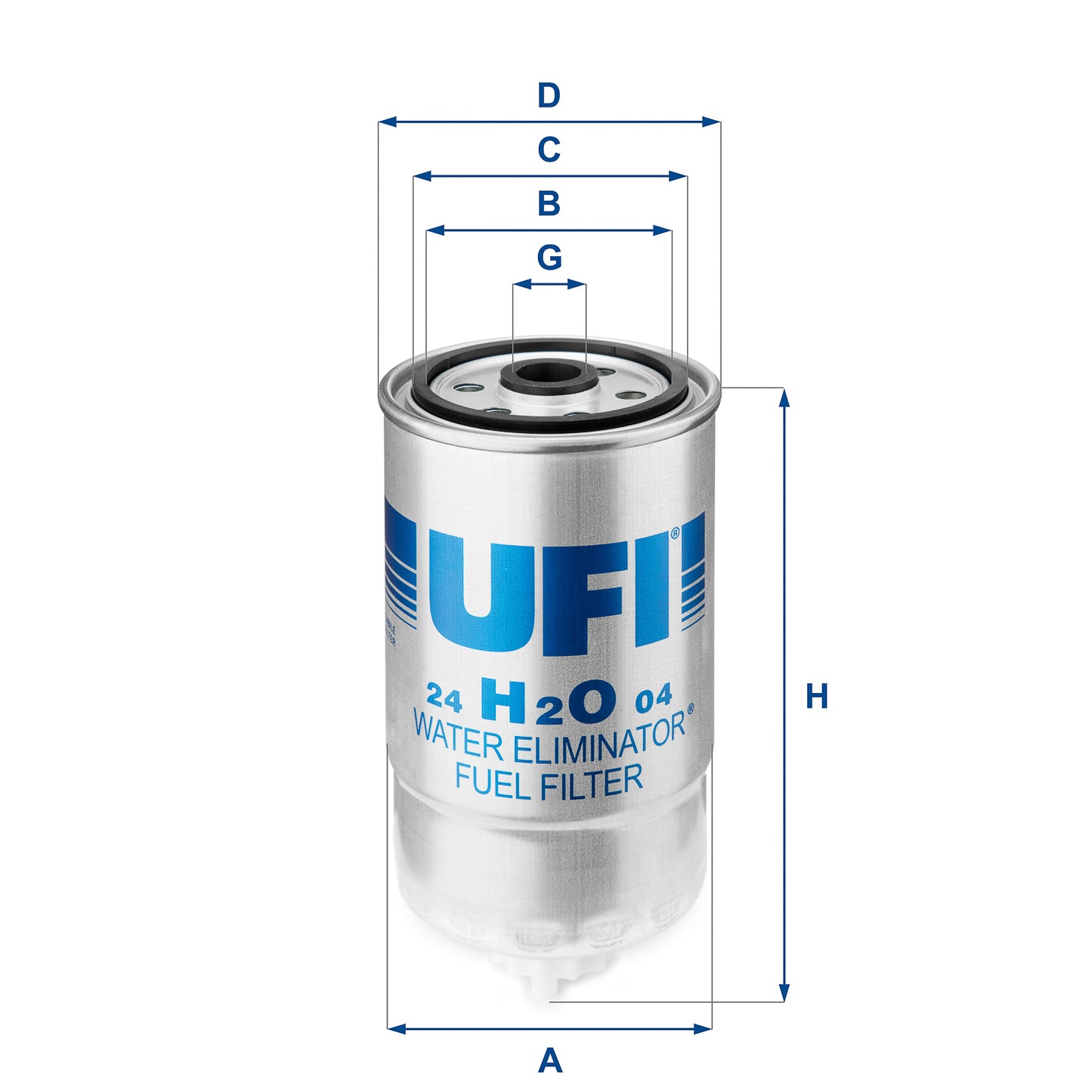 UFI Filters Fuel Filter 24.H2O.04