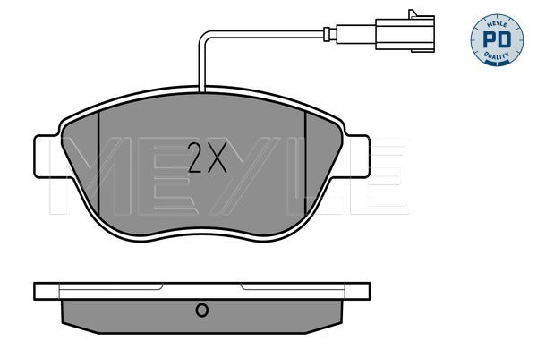 MEYLE Brake Pad Set 025 237 0918/PD