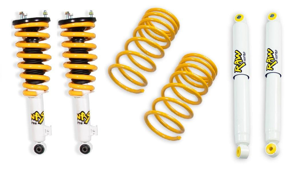 RAW 4x4 40mm RAW Nitro 4x4 ReadyStrut Lift Kit to suit Mitsubishi Pajero LWB Petrol 2000 - 2022 PAJ-004AR
