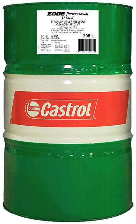 Castrol Edge Professional A3 5W-30 205L Drum 3375021