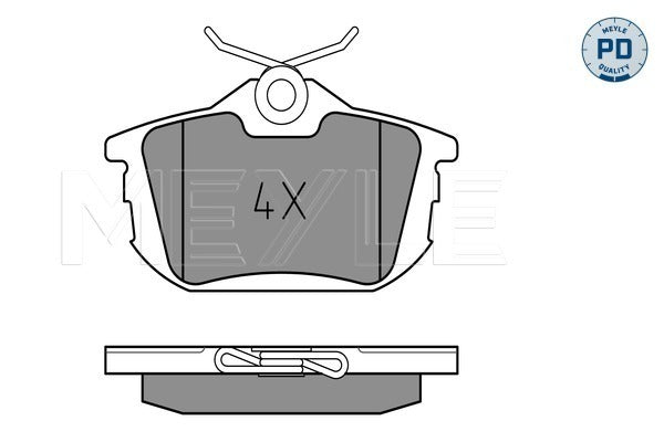 MEYLE Brake Pad Set 025 218 6115/PD