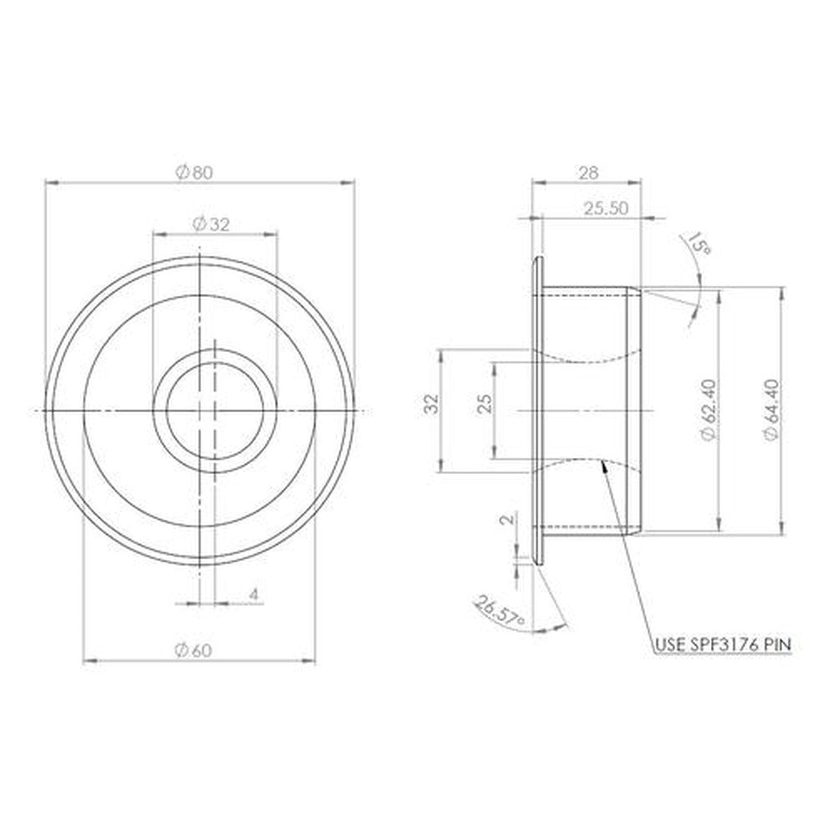 SuperPro Front Control Arm Lower-Rear Bush Kit Double Offset Fits Audi Seat Skoda VW SPF4178K