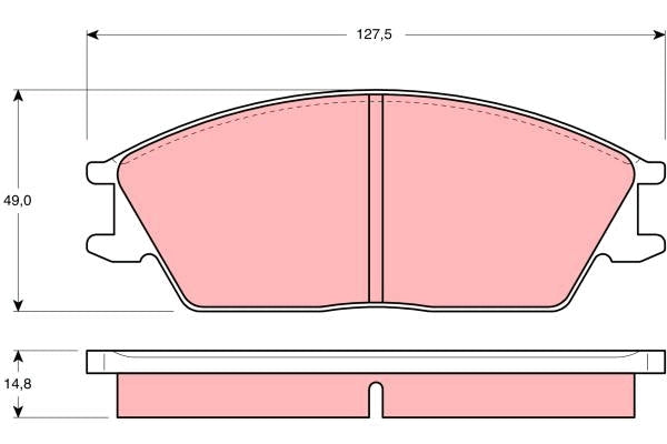 TRW Brake Pad Set GDB373DT