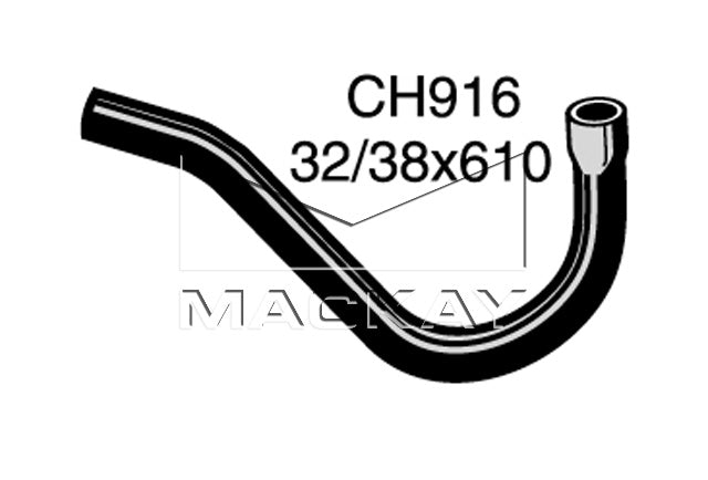 Mackay Bottom Radiator Hose CH916