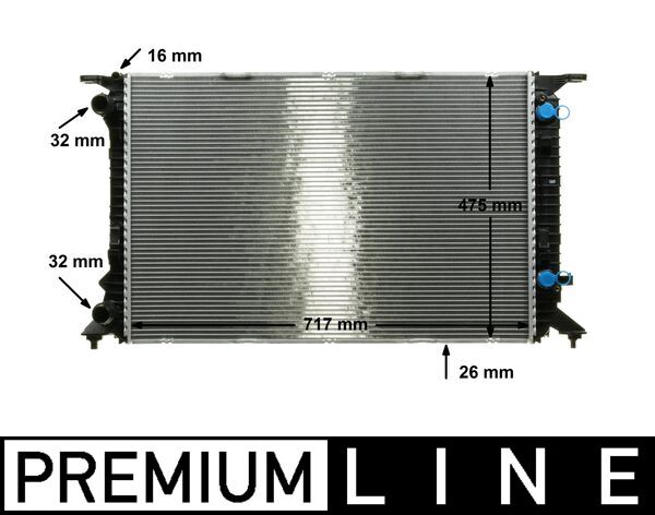 Mahle Radiator OE Quality CR 910 000P