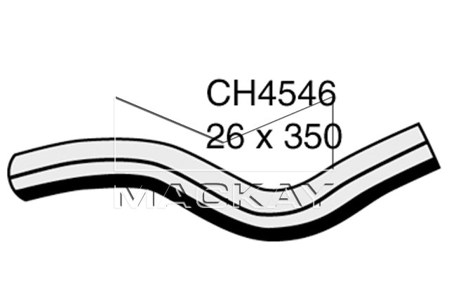 Mackay Top Radiator Hose CH4546