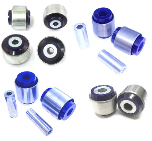 SuperPro Front Control Arm Upper Lower Strut Bar And Lower Shock Bush Repair Kit Fits Audi KIT208K