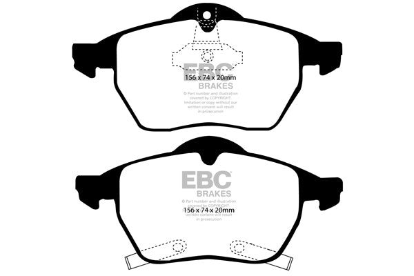 EBC Ultimax Oe Replacement Brake Pad Set DP1187