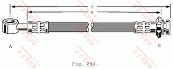 TRW Brake Hose PHD211