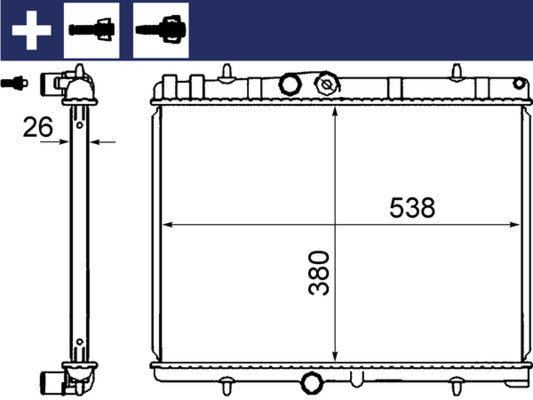 MAHLE Radiator CR 2014 000S