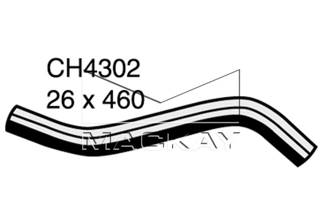 Mackay Bottom Radiator Hose CH4302