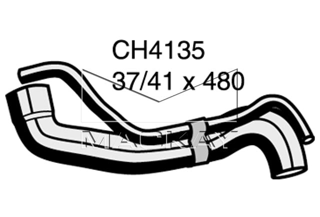 Mackay Top Radiator Hose CH4135