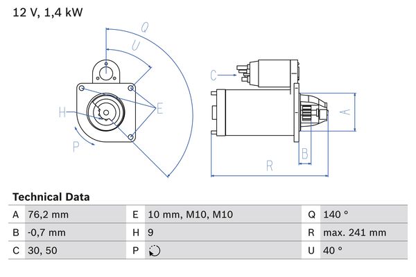 Bosch Ignition Switch 0 342 106 004