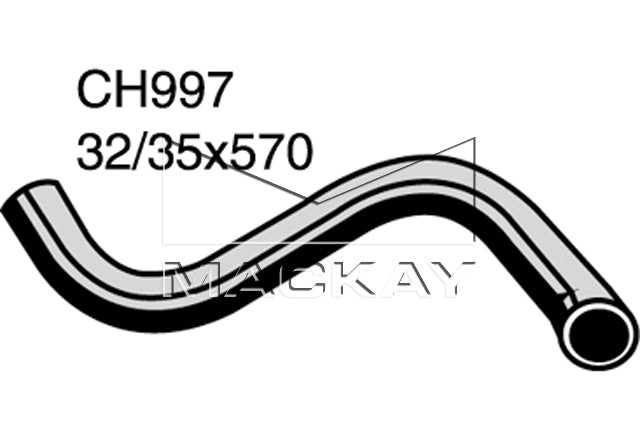 Mackay Bottom Radiator Hose CH997