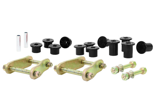 Whiteline Shackle And Pin Kit Rear Spring Bushing And Greaseable WEK111
