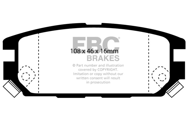 EBC Mitsubishi Rear Pads DP2987