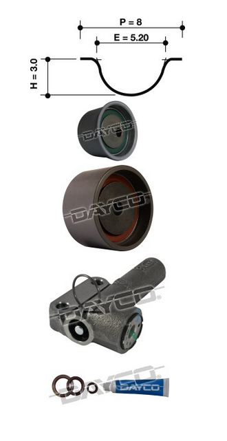Dayco Timing Belt Kit KTBA178H