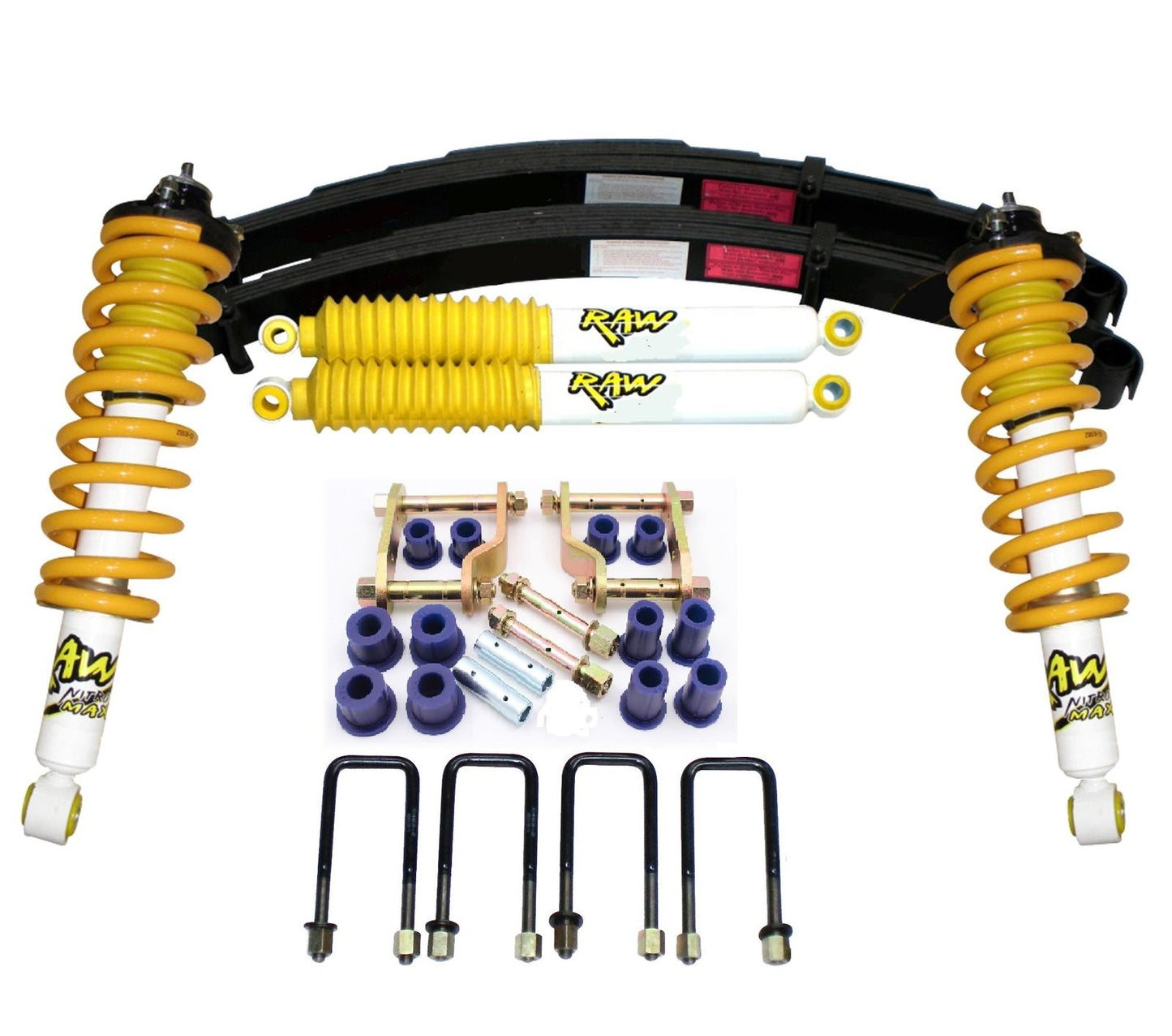 Raw 4x4 Lift Kit fits ReadyStrut NISSAN Navara D40 NAV-005R