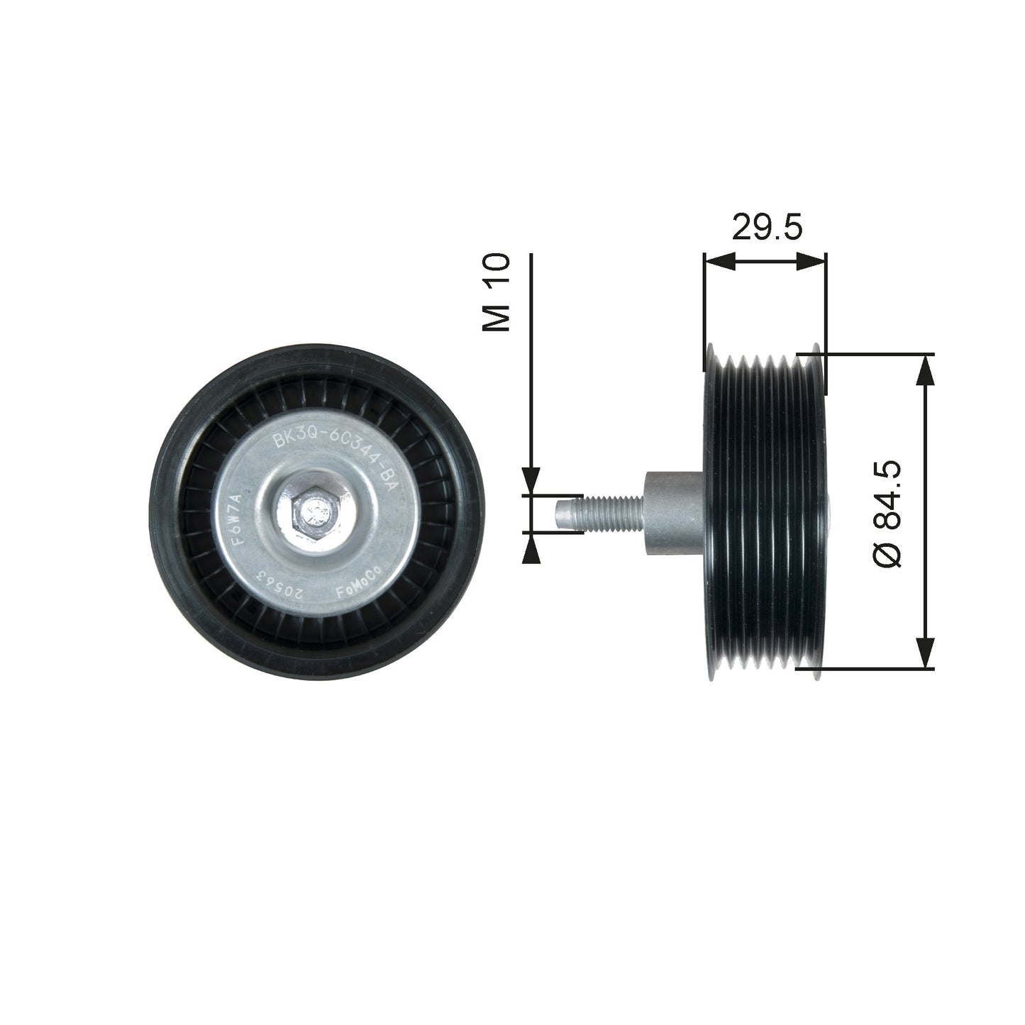 Gates Drivealign Idler Pulley 36536