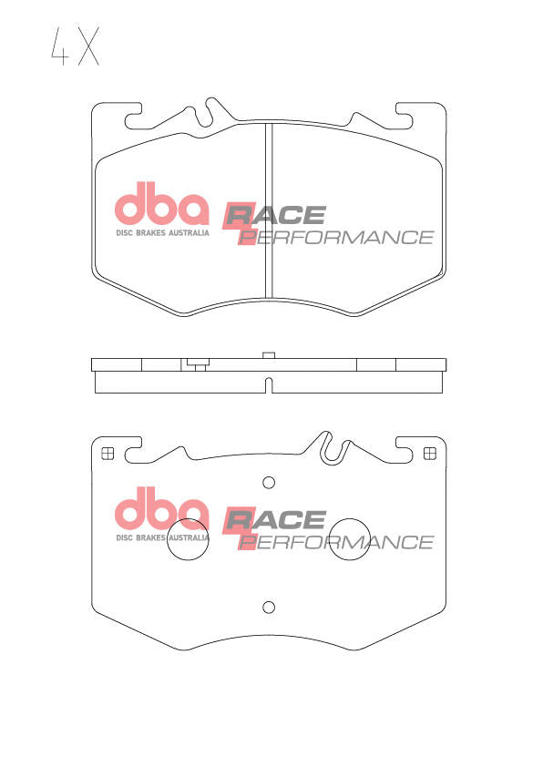 DBA Race Performance Brake Pad Set DB15296RP
