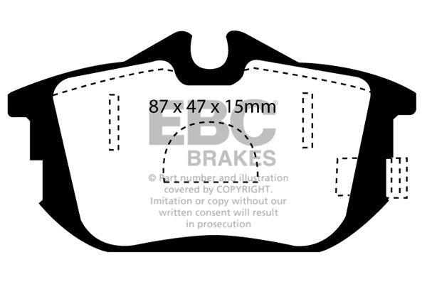 EBC Volvo S40/V40 Rear Pads DP21076