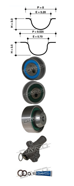 Dayco Timing Belt Kit KTBA196H