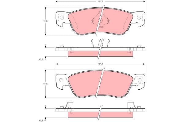 TRW Brake Pad Set GDB768DT