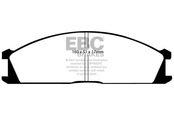 EBC Nissan/Subaru Front Pads DP2691
