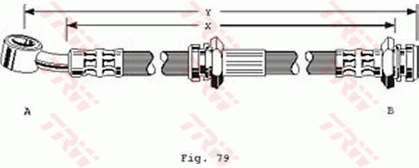 TRW Brake Hose PHD169