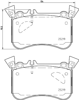 Hella Front Brake Pads (Pagid) 8DB 355 021-771