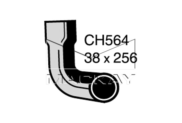 Mackay Bottom Radiator Hose CH564