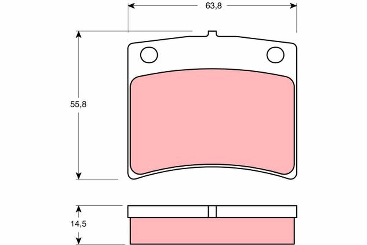 TRW Brake Pad Set GDB1011