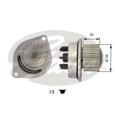 Gates Water Pump GWP7301