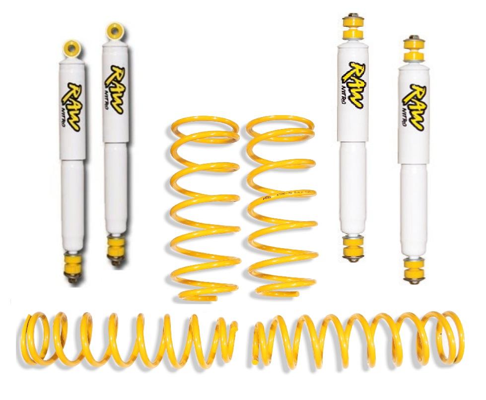 RAW 4x4 2 Inch 50mm RAW Nitro 4x4 Lift Kit to suit Land Rover County & Defender 110,130 1999-2016