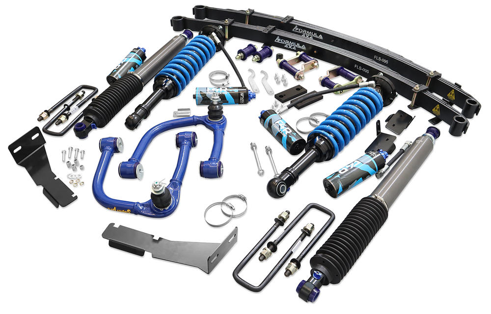Formula 4x4 2 Inch to 3 Inch Adjustable Formula 4x4 Lift Kit to suit Toyota Hilux GGN, GUN Rogue Wide-Body & GR Sport 2022-2025