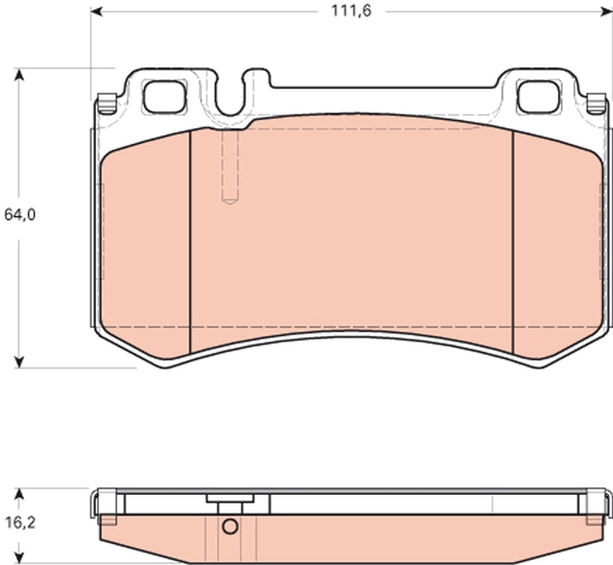 TRW Brake Pad Set GDB1735