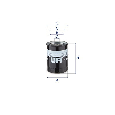 UFI Filters Oil Filter 23.121.00