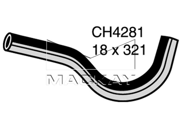 Mackay Top Radiator Hose CH4281
