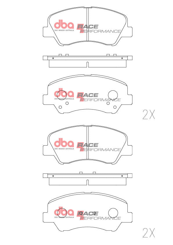 DBA Race Performance Brake Pad Set DB2272RP