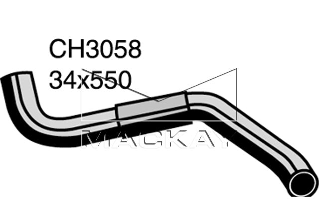 Mackay Bottom Radiator Hose CH3058