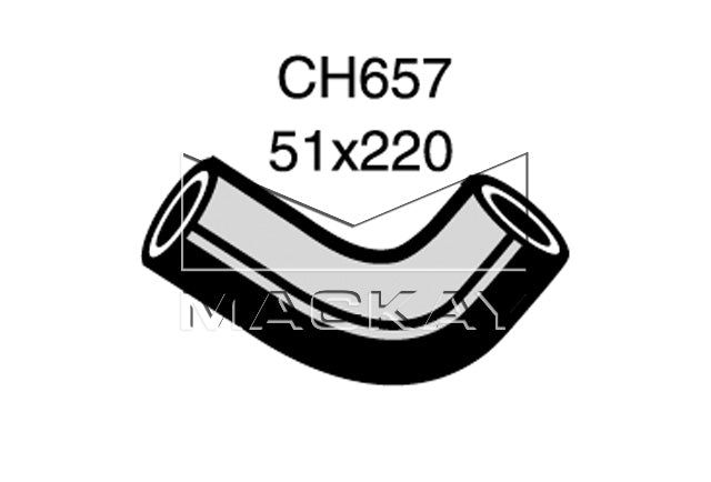 Mackay Bottom Radiator Hose CH657