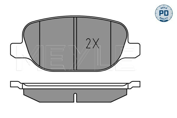 MEYLE Brake Pad Set 025 238 1118/PD