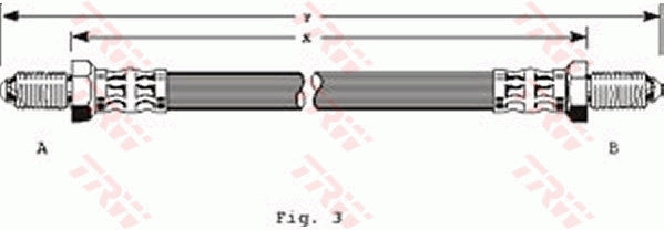TRW Brake Hose PHC123