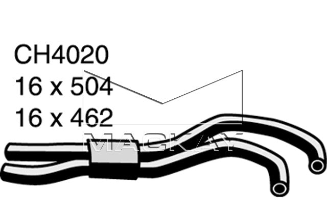 Mackay Heater Hose CH4020