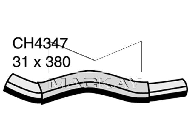 Mackay Top Radiator Hose CH4347