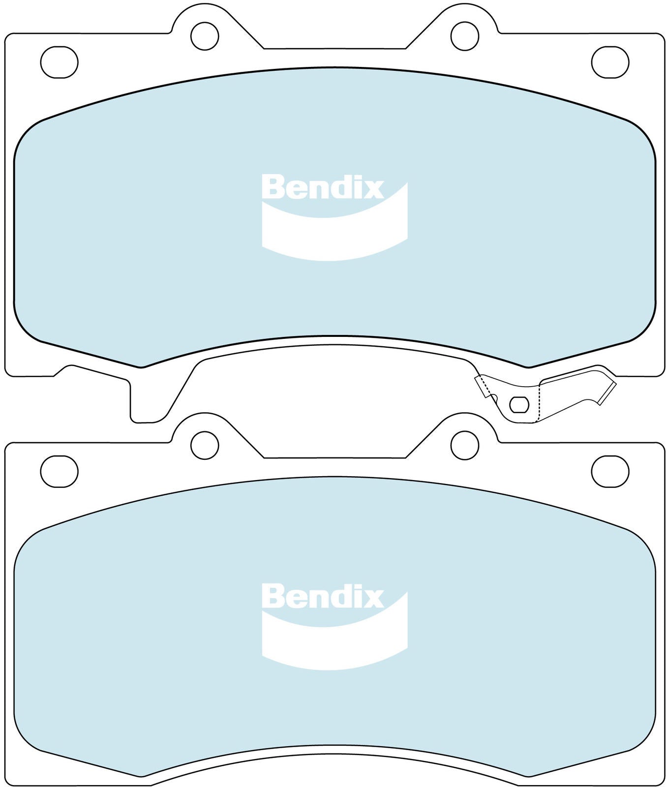 Bendix 4x4 Brake Pad Set DB2242 4WD